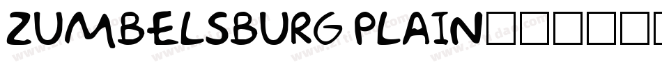 Zumbelsburg Plain字体转换